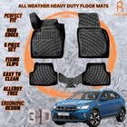 3D Molded Car Floor Mats Liners Fits VW Nivus 2020-2025 All Season Heavy Duty