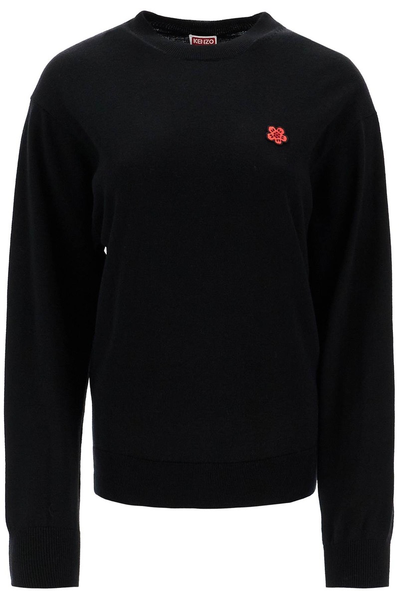Boke Flower Sweater KENZO Woman Tg. L FE62PU4893LB 99J BLACK | eBay