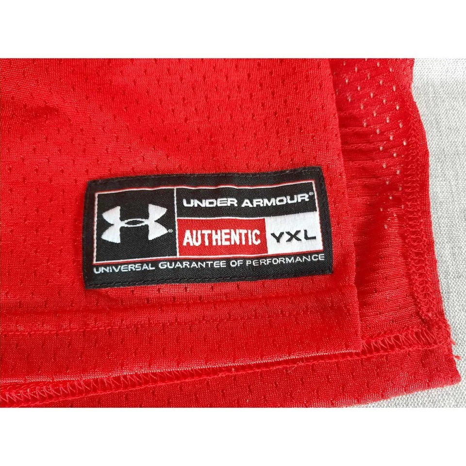 Jersey Underarmour Auténtico Juvenil XL Rojo Arte Activo Logo Malla Foto 2 de 4