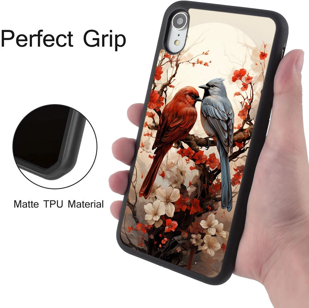 Phone Case Bird Red snow branch For Google Motorola Moto Apple iPhone