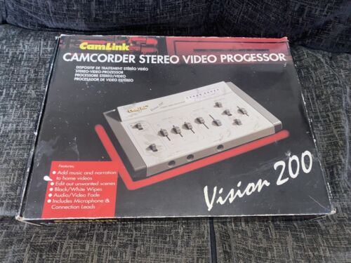 Caméscope CamLink Vision 200 processeur vidéo stéréo éditeur boîte inutilisé  - Photo 1 sur 9