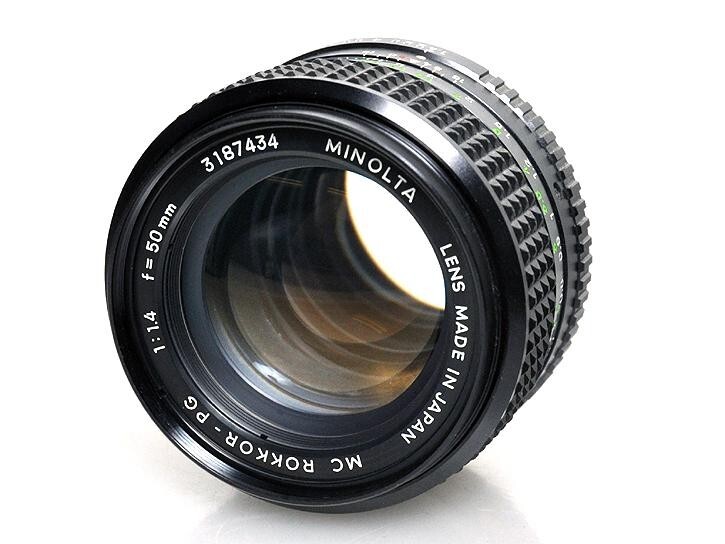 【美品】ミノルタ MC ロッコール PG 50mm F/1.4 SRマウント Near MINT] Minolta MC Rokkor PG 50mm f1.4 MF Lens From JAPAN
