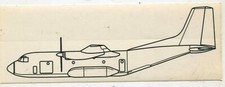 Bundeswehr Transportflugzeug als Aufkleber 75 x 200 mm(a394)