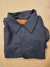 Red Kap SP24 Mens Short Sleeve Industrial Work Dress Shirt XL BLACK Regular Fit 