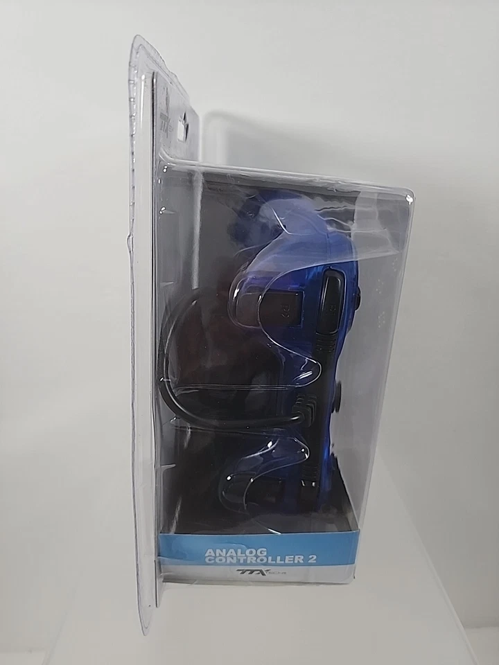 NEW ~ PS1 / PS2 TTX Tech Analog Wired Controller ( Blue ) PlayStation One & Two - Image 4 of 4