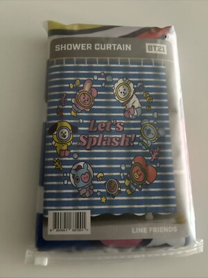 BTS BT21 Let s Splash Shower Curtain