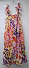 FARM RIO Lee floral cotton-blend maxi dress / s