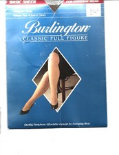 New Burlington Classic Full Figure Sheer Pantyhose,Queen 2, Coffee Color