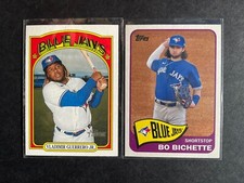2021 Topps Baseball - 2 card lot Toronto Blue Jays Bo Bichette, Vlad Guerrero Jr