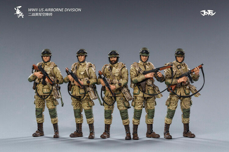 ⭐︎ジョイ⭐︎ JOYTOY US 1/18 Soldiers Figure 5pcs Airborne Division of WW II