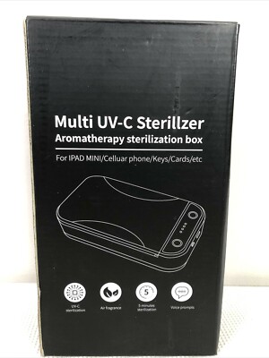 Multi UV-C Cell Phone Sterilizer Box Aromatherapy Sanitizer Disinfection Cleaner