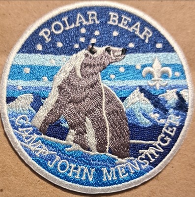 Boy Scouts Polar Bear Camp John Mensinger Greater Yosemite Council BSA patch