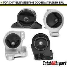 4pcs Engine Motor & Transmission Mount for Chrysler Dodge Mitsubishi Auto Trans