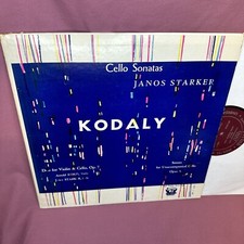 Janos Starker Eidus Kodaly Cello Sonatas Opus 8 Period SPL 510