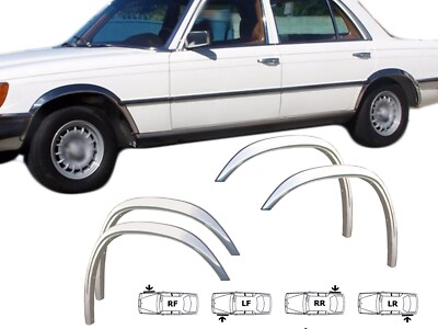 Encadrements De Phare Gauche Et Droit Pour Mercedes W116 280SE - Pièces D'occasion D'origine Allemagne