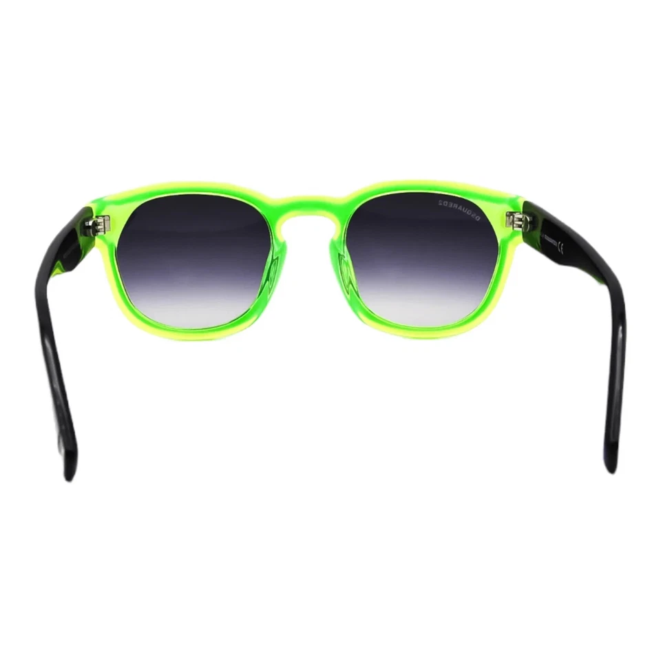 Óculos de sol DSQUARED2 preço DQ0324 93B verde redondo plástico espelhado 50-22-145 - Imagem 4 de 4