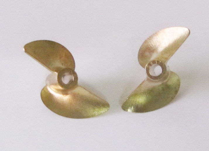 1 pair brass 5237 left & right prop dia 37mm P1.5 for 4mm shaft rc boat 495