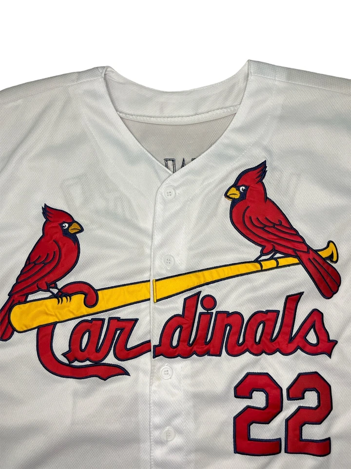 Camiseta Majestic Jason Heyward de los Cardenales de San Luis Auténtica Talla 40 #22 Para Hombre MLB Foto 2 de 4