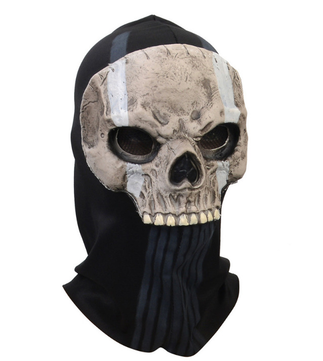 MWII Ghost Mask 2022 COD Cosplay Airsoft Tactical Skull Full Mask