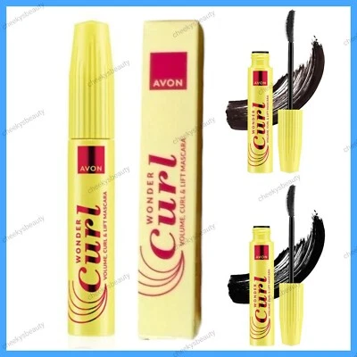 Máscara de pestañas Avon Wonder Curl Volume Curl & Lift, marrón negro o negro más negro