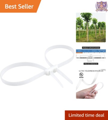 Heavy Duty Nylon Zip Tie Handcuffs Pack of 10, 250 lbs Restraint for Emergencies
