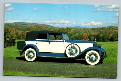 1929 Rolls Royce Phantom 1 Convertible Sedan Antique Car Pictured in 83 Postcard