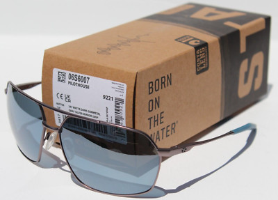 COSTA DEL MAR Pilothouse 580P POLARIZED Sunglasses Matte Gunmetal/Silver NEW
