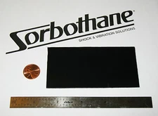 SORBOTHANE SHEET 2x4x0.04in (50x100x1mm) VIBRATION ISOLATION RUBBER PAD 50D