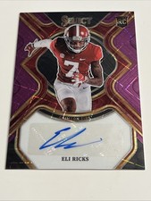2023 Panini Select Draft Picks Eli Ricks /89 Auto Alabama Crimson Tide #RS-ELI