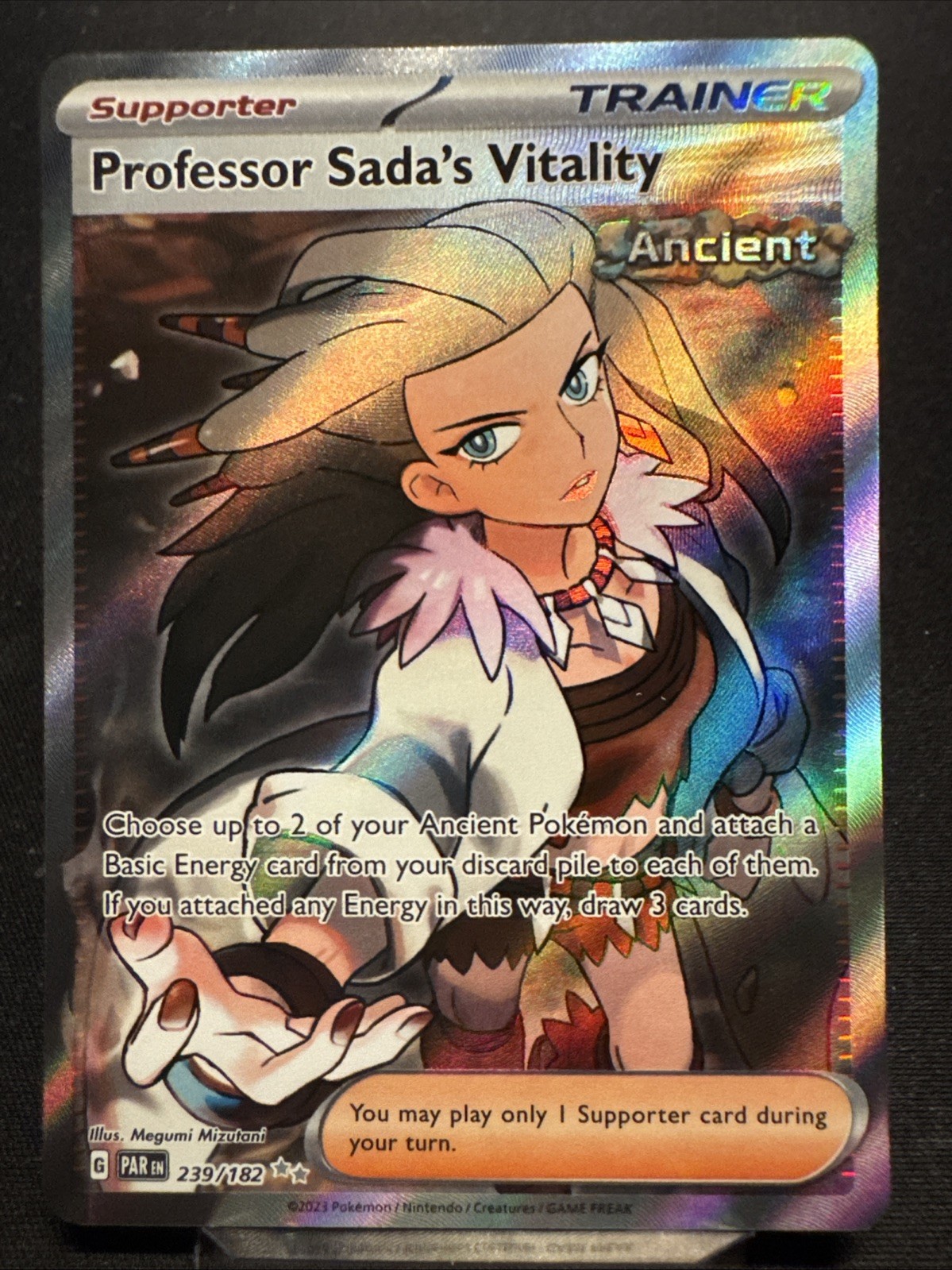 Professor Sada's Vitality 239/182 Paradox Rift ULTRA RARE Pokemon Card NM