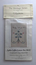 Posy Collection LYDIA COFFIN LEMON TREE MOTIF Counted Cross Stitch Kit 5 x 6"