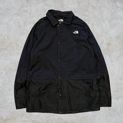 The North Face Dryvent wasserdichte Jacke Herren Large schwarz durchgehender Reißverschluss Wandern