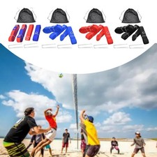 Beach Volleyball Lines with Drawstring Bag for Outdoor Activities Grassland