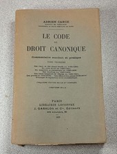 Le Code de Droit Canonique tome troisième | Adrien Cance | Bon état
