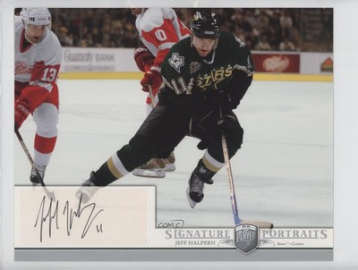 2006-07 Upper Deck Be A Player Portraits Signature Jeff Halpern #SP-HA Auto 2a8