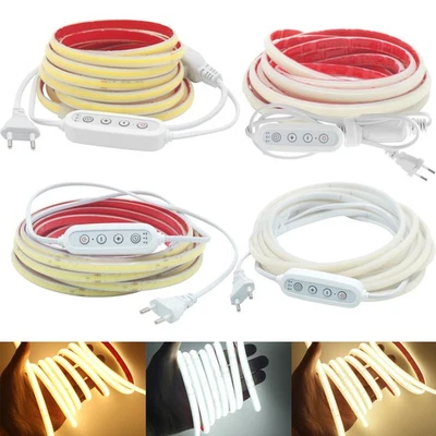 230V COB LED Streifen Dimmbar Lichtband Stripe Lichtschlauch Wasserdicht IP67 - Bild 1 von 4