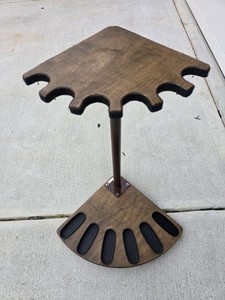 6 Rifle Corner Shelf  From Gun Racks.com Solid Wood And Steel