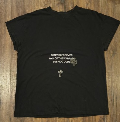 Wolves Forever Bushido Code Cap Sleeve Black T-Shirt Size XL 293 of 1000