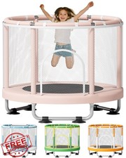 ZCMHAXJ 55" Kids Trampoline 440lbs Indoor Outdoor Toddler Gift