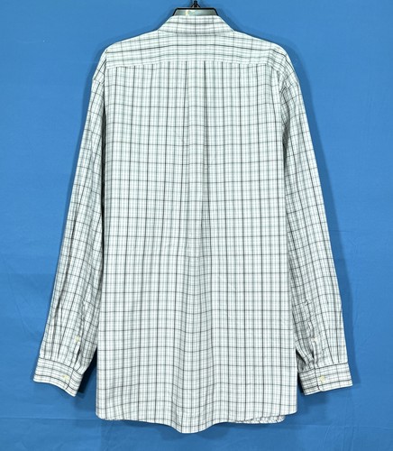 EDDIE BAUER Relaxed WRINKLE FREE Gray PLAID Twill POCKET Button-Up SHIRT Sz T2XL - Picture 5 of 5