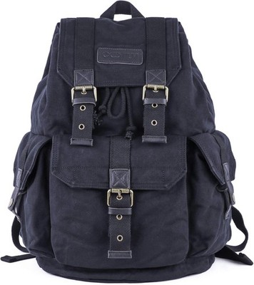 Rucksack Segeltuch Vintage Outdoor Reise Tagesrucksack für Herren Damen