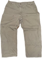 Carhartt Mens Beige Double Knee Carpenter Wor...
