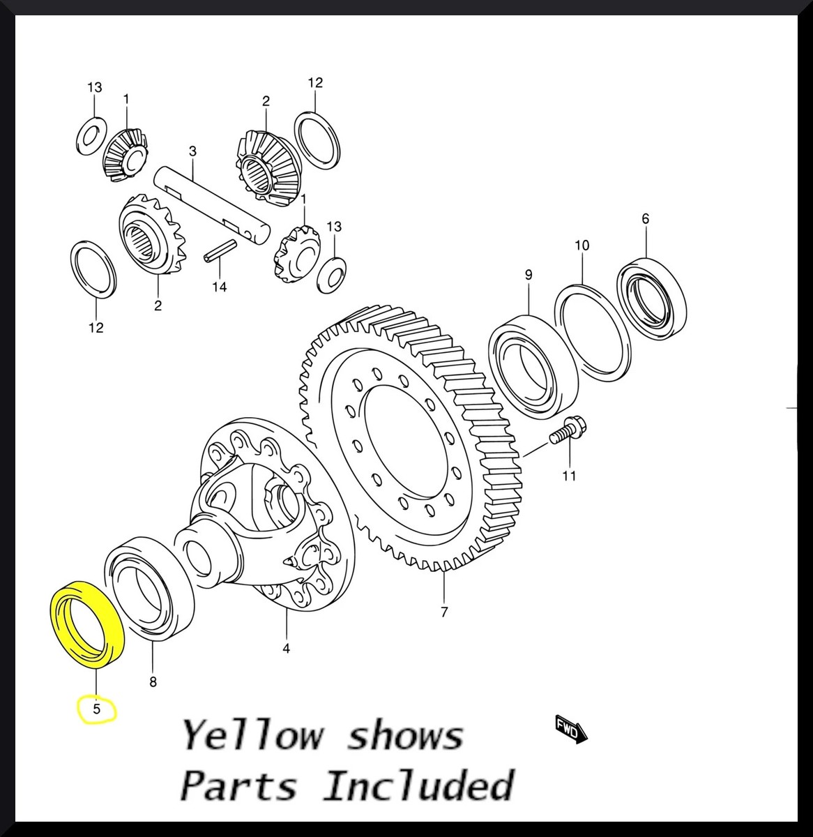 Differential Oil Seal 1Pcs 27431-79JA0 Genuine Fits For SUZUKI SX4