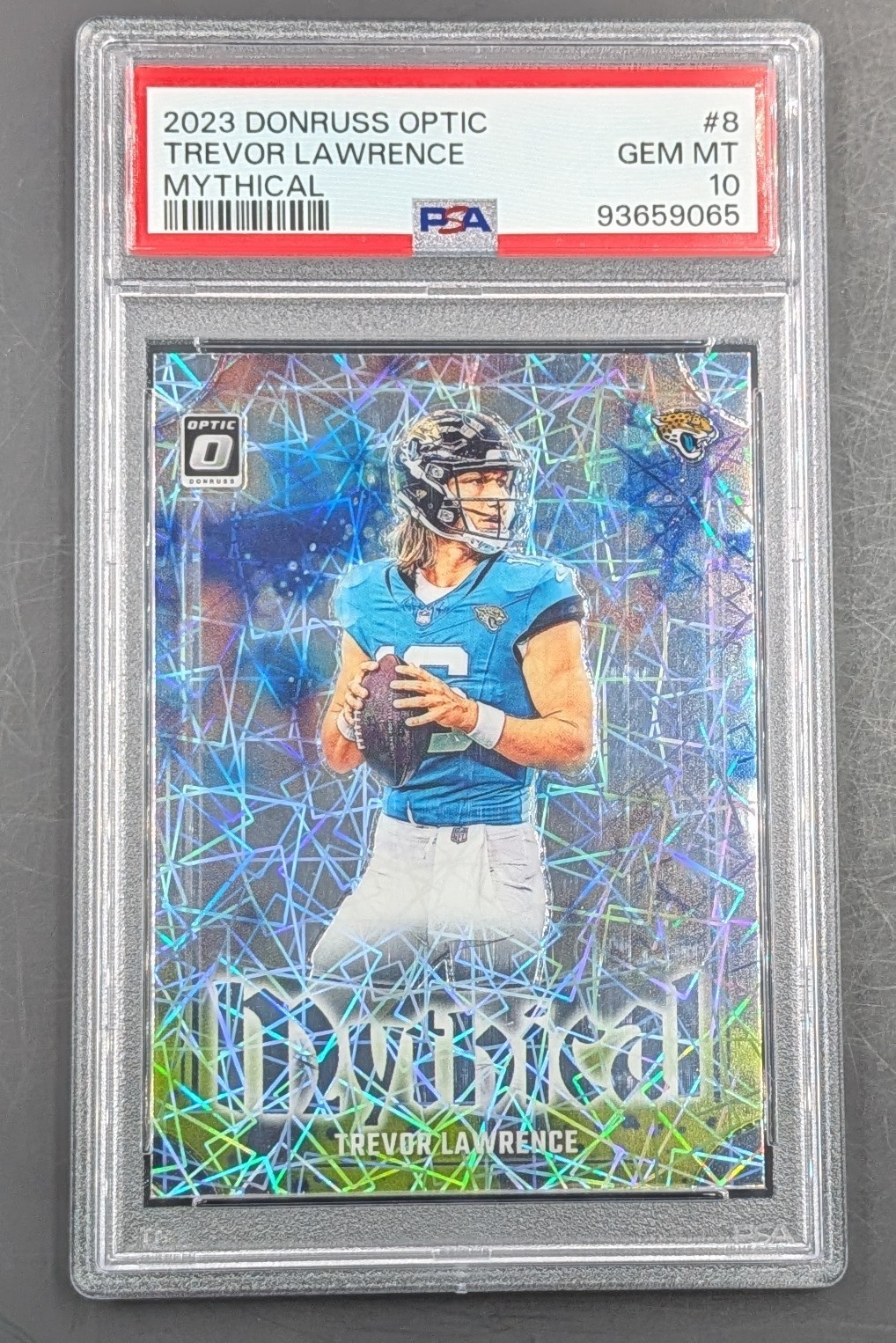 2023 Panini Donruss Optic Mythical Trevor Lawrence #8 PSA 10