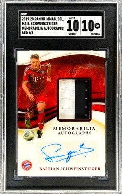 Bastian Schweinsteiger  /8 [Red] 2020 Panini Immaculate Collection Memorabilia