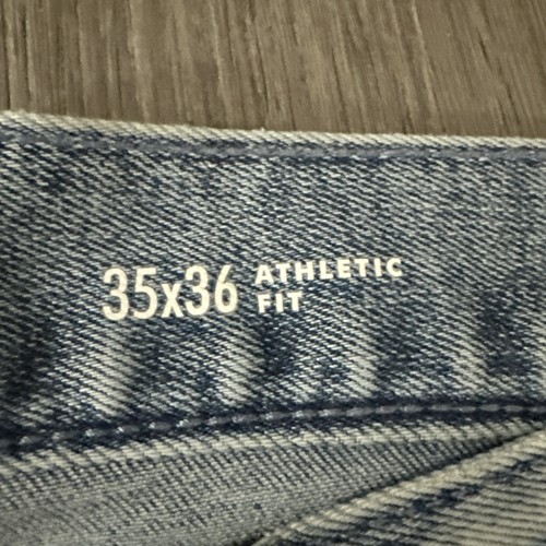 Banana Republic Jeans Mens 35x36 Blue Travel Jean Athletic Fit Stretch Denim - Picture 6 of 6