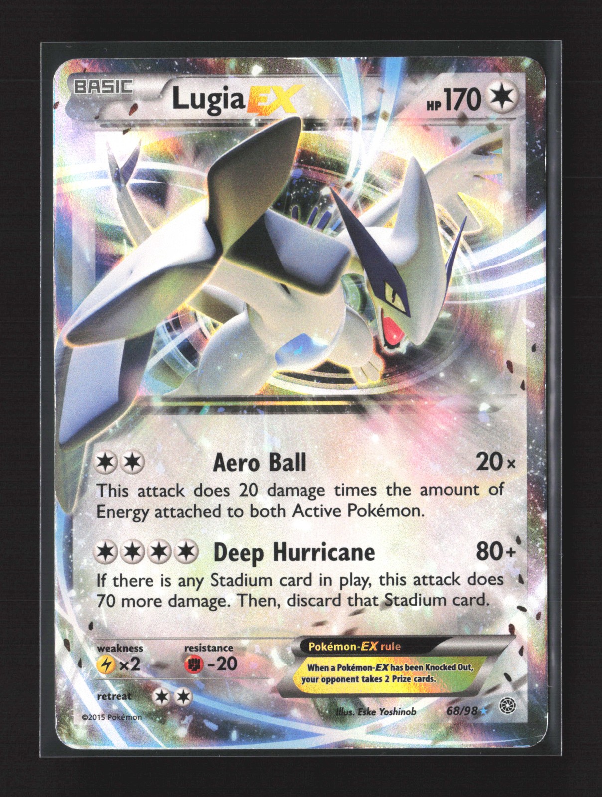 Pokemon XY - Ancient Origins #68/98 Ultra Rare, Holo Lugia EX