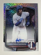 2025 Bowman Chrome Prospect Mega Mojo Auto Pablo Guerrero (#BMA-PG) Rangers SP