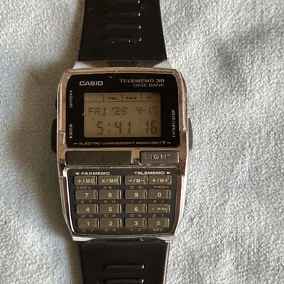 1990s Vintage Original Casio DBC-300 Calculator Telememo 30 Data