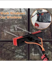 26 FT Solar Panel Cleaning Kit Window Cleaning System 20M Hose Rotating Brush